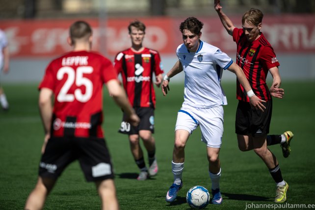 01 Oscar De Pizzol mängus Kalev vs Nõmme United U21 4-4 01.05.2026