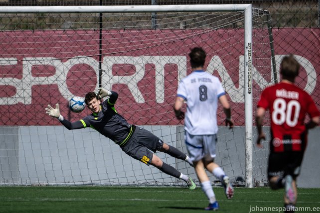 01 Joonatan Kaljurand mängus Kalev vs Nõmme United U21 4-4 01.05.2026