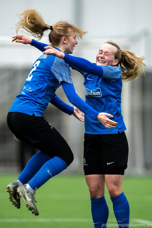 24 FC Flora vs Saku Sporting 3-4 05.04.2026 Viktoria Toding ja Emma Treiberg